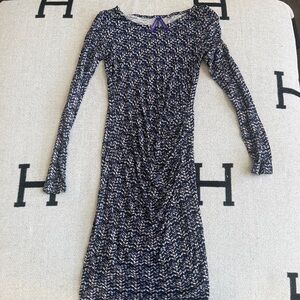 Maternity Chic Long Sleeve Patterned Dress small / 2